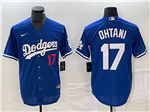 Los Angeles Dodgers #17 Shohei Ohtani Royal Blue Limited Jersey