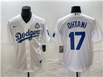 Los Angeles Dodgers #17 Shohei Ohtani White 2024 World Series Limited Jersey