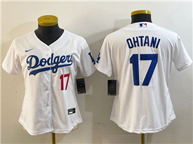 Los Angeles Dodgers #17 Shohei Ohtani Women's White Limited Jersey