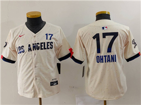 Los Angeles Dodgers #17 Shohei Ohtani Youth Cream 2024 City Connect Limited Jersey