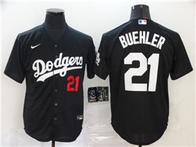 Los Angeles Dodgers #21 Walker Buehler Black Turn Back The Clock Jersey