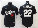 Los Angeles Dodgers #22 Clayton Kershaw Black Turn Back The Clock Jersey