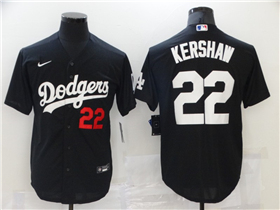 Los Angeles Dodgers #22 Clayton Kershaw Black Turn Back The Clock Jersey