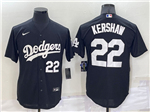 Los Angeles Dodgers #22 Clayton Kershaw Black Turn Back The Clock Jersey