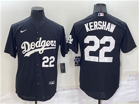 Los Angeles Dodgers #22 Clayton Kershaw Black Turn Back The Clock Jersey