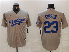 Los Angeles Dodgers #23 Kirk Gibson Alternate Gray Jersey