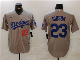 Los Angeles Dodgers #23 Kirk Gibson Alternate Gray Limited Jersey