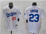 Los Angeles Dodgers #23 Kirk Gibson White Limited Jersey