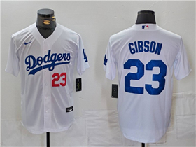 Los Angeles Dodgers #23 Kirk Gibson White Limited Jersey