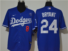 Los Angeles Dodgers #8/24 Kobe Bryant Royal KB Cool Base Jersey