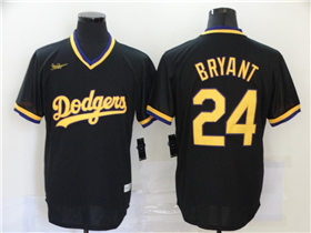 Los Angeles Dodgers #24 Kobe Bryant Black Cooperstown Collection Cool Base Jersey