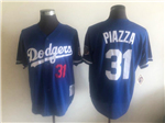 Los Angeles Dodgers #31 Mike Piazza 1997 Throwback Blue Jersey