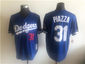 Los Angeles Dodgers #31 Mike Piazza 1997 Throwback Blue Jersey