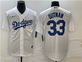 Los Angeles Dodgers #33 James Outman White Cool Base Jersey