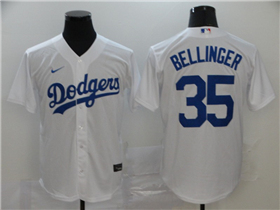 Los Angeles Dodgers #35 Cody Bellinger White Cool Base Jersey