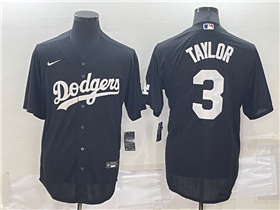 Los Angeles Dodgers #3 Chris Taylor Black Turn Back The Clock Jersey