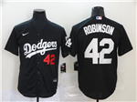 Los Angeles Dodgers #42 Jackie Robinson Black Turn Back The Clock Jersey