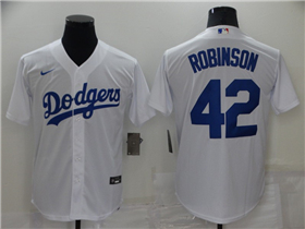 Los Angeles Dodgers #42 Jackie Robinson White Cool Base Jersey