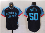 National League #50 Mookie Betts Navy 2024 MLB All-Star Game Limited Jersey