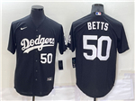 Los Angeles Dodgers #50 Mookie Betts Black Turn Back The Clock Jersey