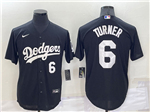 Los Angeles Dodgers #6 Trea Turner Black Turn Back The Clock Jersey