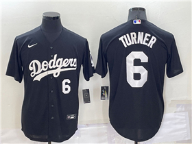 Los Angeles Dodgers #6 Trea Turner Black Turn Back The Clock Jersey