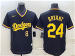 Los Angeles Dodgers #8/24 Kobe Bryant Black Cooperstown Collection Jersey