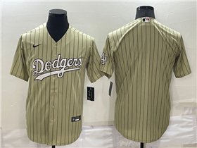 Los Angeles Dodgers Gold Pinstripe Cool Base Team Jersey