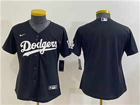 Los Angeles Dodgers Women's Black Turn Back The Clock Jersey