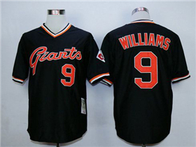 San Francisco Giants #9 Matt Williams Throwback Black Jersey