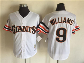 San Francisco Giants #9 Matt Williams 1989 Throwback White Jersey