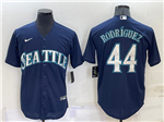 Seattle Mariners #44 Julio Rodríguez Navy Cool Base Jersey