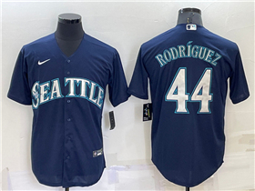 Seattle Mariners #44 Julio Rodríguez Navy Cool Base Jersey