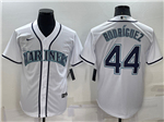 Seattle Mariners #44 Julio Rodríguez White Cool Base Jersey