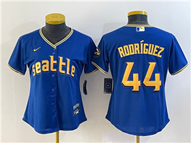 Seattle Mariners #44 Julio Rodríguez Women's Royal 2023 City Connect Jersey