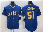 Seattle Mariners #51 Ichiro Suzuki Royal 2023 City Connect Jersey