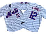 New York Mets #12 Francisco Lindor White Limited Jersey