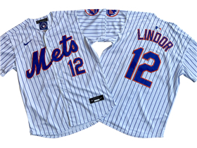 New York Mets #12 Francisco Lindor White Limited Jersey