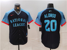 National League #20 Pete Alonso Navy 2024 MLB All-Star Game Limited Jersey