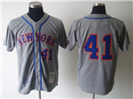 New York Mets #41 Tom Seaver Throwback Gray Jersey