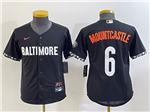 Baltimore Orioles #6 Ryan Mountcastle Youth Black 2023 City Connect Jersey