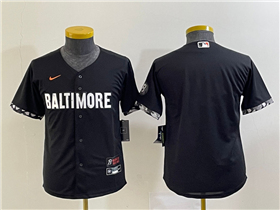 Baltimore Orioles Youth Black 2023 City Connect Team Jersey