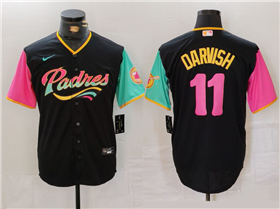 San Diego Padres #11 Yu Darvish Black 2022 City Connect Jersey