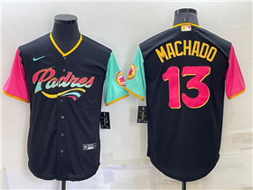 San Diego Padres #13 Manny Machado Black 2022 City Connect Jersey