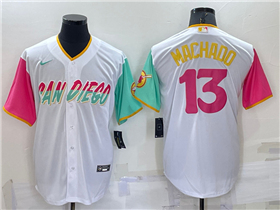 San Diego Padres #13 Manny Machado White 2022 City Connect Jersey