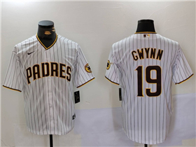 San Diego Padres #19 Tony Gwynn White Cool Base Jersey