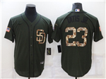 San Diego Padres #23 Fernando Tatís Jr. Green Salute To Service Cool Base Jersey