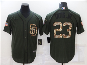 San Diego Padres #23 Fernando Tatís Jr. Green Salute To Service Cool Base Jersey