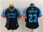 National League #23 Fernando Tatís Jr. Women's Navy 2024 MLB All-Star Game Limited Jersey