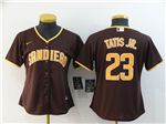 San Diego Padres #23 Fernando Tatís Jr. Women's Brown Cool Base Jersey